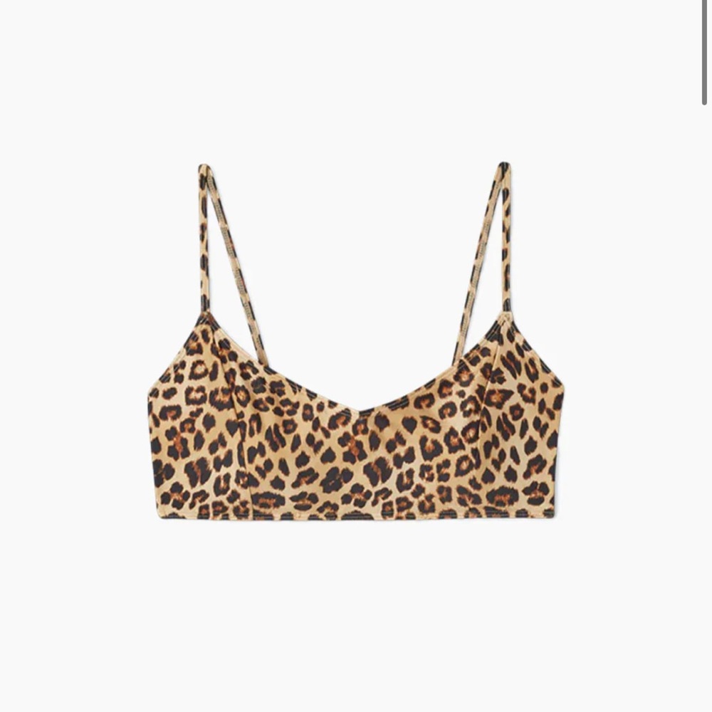 Women’s Summersalt Leopard The Wanderlust Bikini Top Swimsuit Size 6